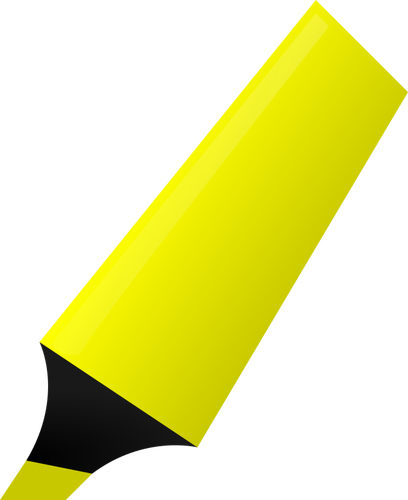 Vector image of yellow highlighter