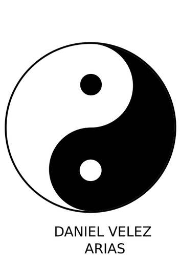 Black and white Yin Yang