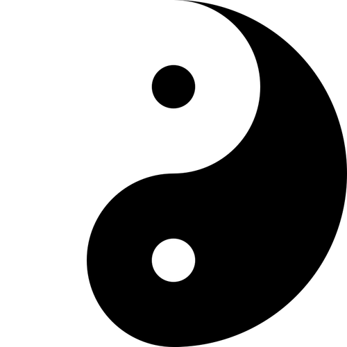 Yin yang vector image