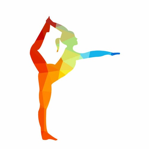 Silhouette de praticien d’yoga