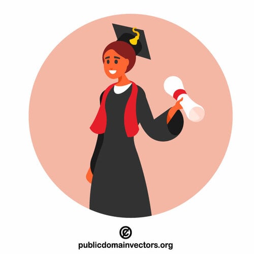 Young female graduate