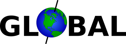 בתמונה וקטורית סימן גלובלית