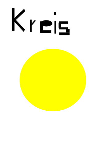 Image vectorielle cercle jaune