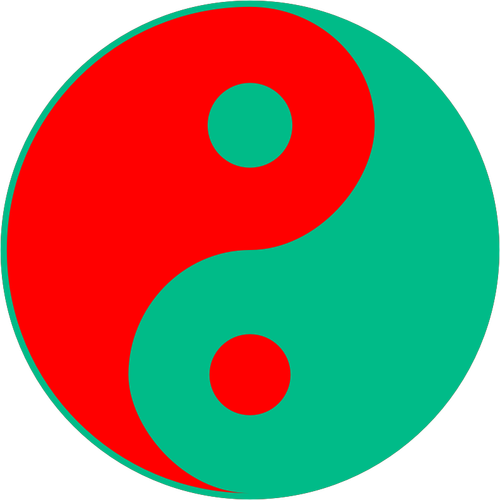 Renkli Yin-Yang