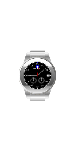 Wristwatch vector image