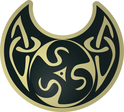 Keltisk halskjede vector illustrasjon