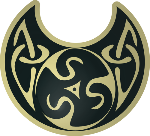 Celtic necklace vector illustration