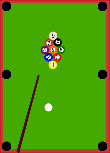 Billard table vector image