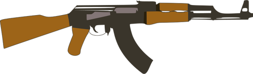 Vector bildet av Kalashnikov