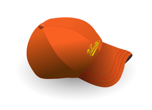 כובע בייסבול עם טקסט בתמונה וקטורית