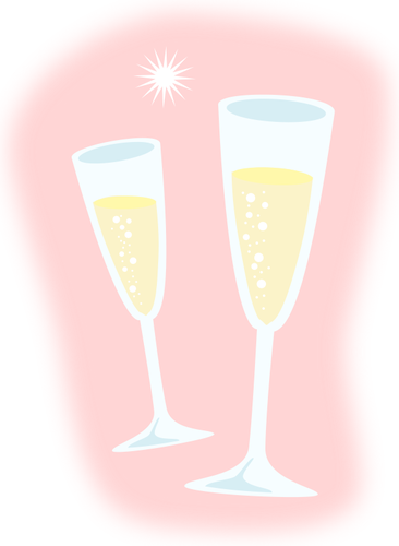 Champagne vector image