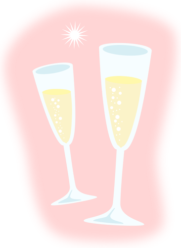 Champagne vector image