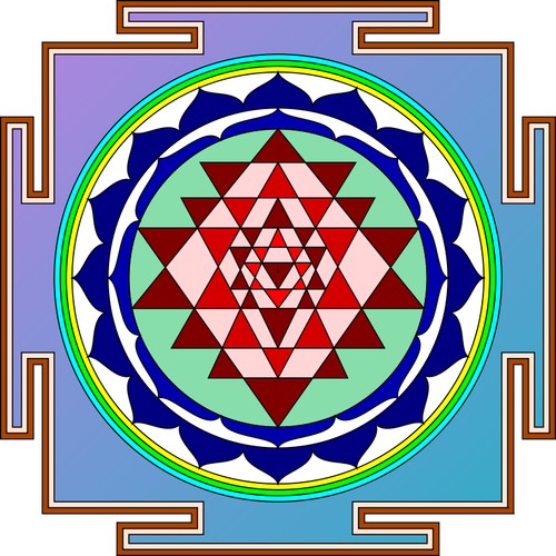 Sri Yantra vettoriale