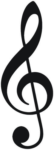 Clefs Treble vector símbolo