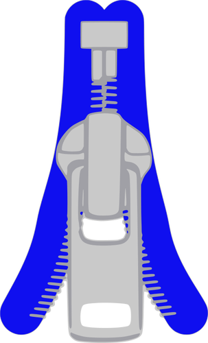 ジッパーのスライダーのベクトル描画