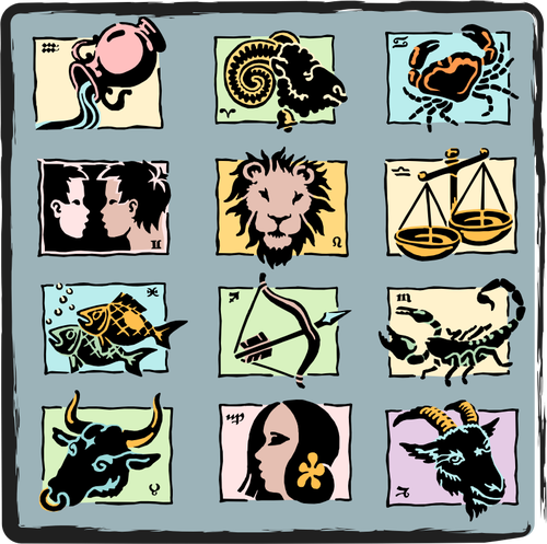 Zodiac symbols