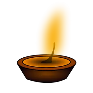 Candle light vector clip art