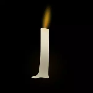 Burning candle vector clip art