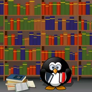 Penguin membaca