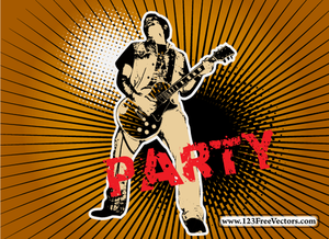 Müzik parti poster