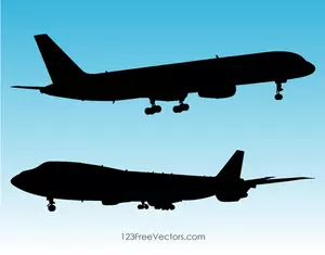 Lentokoneiden siluetti