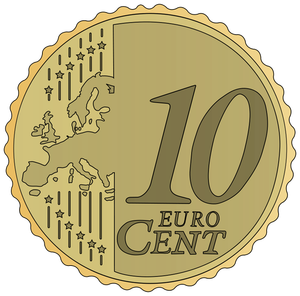 10 Euro cent vektör görüntü