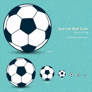 Fotball ballen ikonet