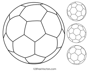 Schiţă de minge de fotbal