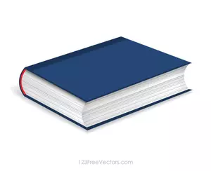 Book with blue cover