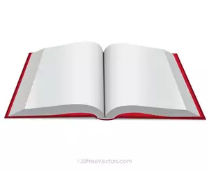 Buch mit roten Deckel