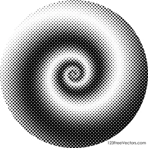 Spiral Halftone Pattern