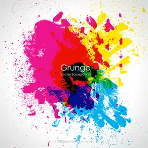 Colorful Grunge Splatter