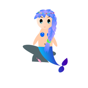 Sirena con pesce