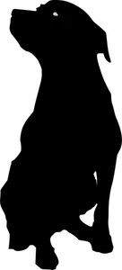 Imagen vectorial de Rottweiler