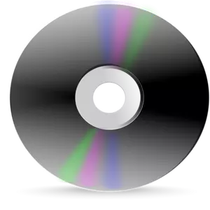 Immagine vettoriale di etichetta CD in scala di grigi