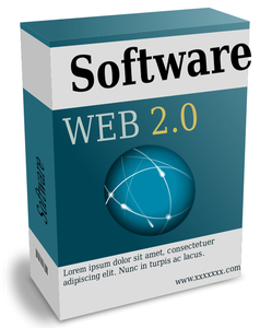 Web 2.0-Software-Feld-Vektor-Bild