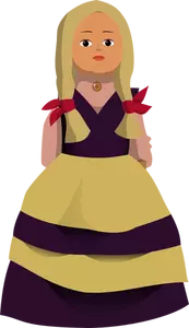 Doll vector image