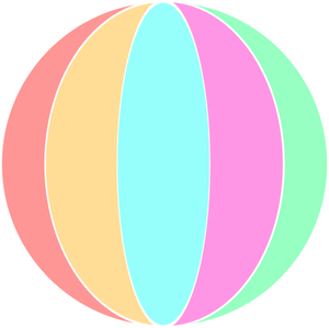 Vector Illustrasjon av strand ball