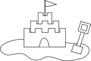 Vektor-Bild der Burg