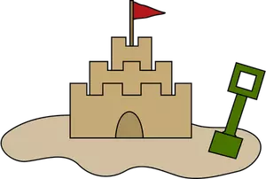 Ilustração em vetor de castelo