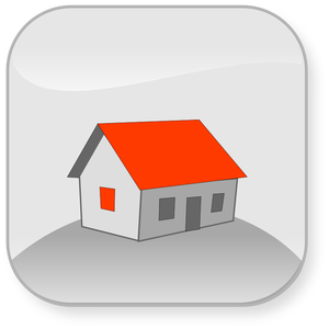 Simple house vector image