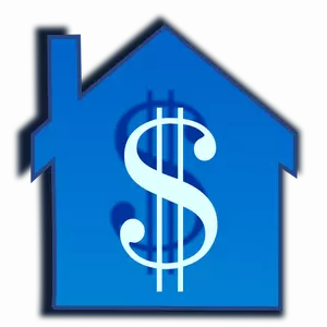 Huis prijs vector afbeelding