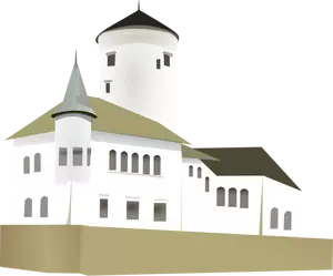 Weiße Burg Vektor-ClipArt