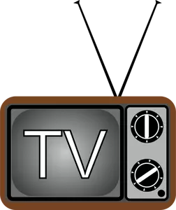 Gamla TV: n vektor illustration