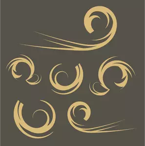 Swirls de decorare vector imagine