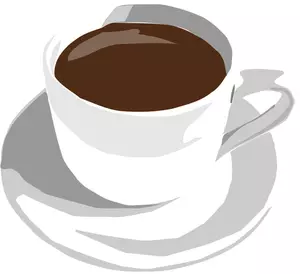 Filiżanka ilustracja kawa