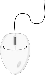 Vector de desen de şoareci albi calculator 1