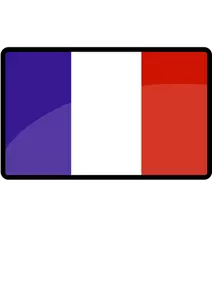 Drapelul Franței grafică vectorială