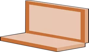 Ilustración de vector portátil marrón