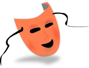 Color Halloween mask vector illustration